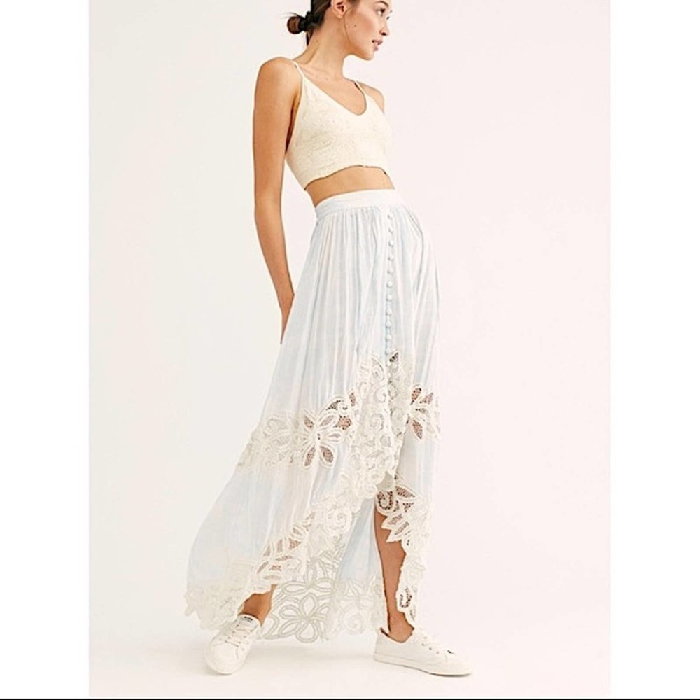 NWT Free People x Fillyboo Pretty Tuesday Maxi Skirt XS